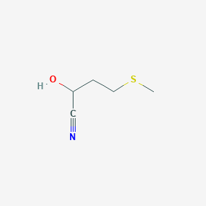 molecular formula C5H9NOS B100679 2-Hydroxy-4-(methylthio)butyronitrile CAS No. 17773-41-0