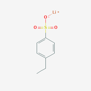 molecular formula C8H9LiO3S B100698 Lithium p-ethylbenzenesulphonate CAS No. 15497-94-6