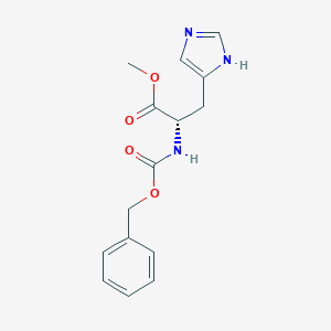 molecular formula C15H17N3O4 B100699 Z-His-ome CAS No. 15545-10-5