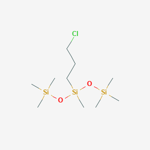 molecular formula C10H27ClO2Si3 B100700 3-Chloropropyl-methyl-bis(trimethylsilyloxy)silane CAS No. 17988-66-8