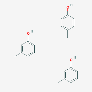 molecular formula C7H8O<br>CH3C6H4OH<br>C7H8O B100701 m-Cresol compd. with p-cresol (2:1) CAS No. 15831-10-4