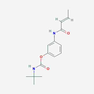 molecular formula C15H20N2O3 B100711 m-Crotonamidophenyl tert-butylcarbamate CAS No. 17838-05-0