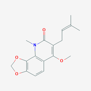 molecular formula C17H19NO4 B100717 Pteleprenine CAS No. 17232-50-7