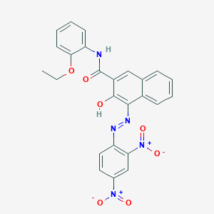 molecular formula C25H19N5O7 B100720 4-[(2,4-Dinitrophenyl)azo]-N-(2-ethoxyphenyl)-3-hydroxynaphthalene-2-carboxamide CAS No. 17809-07-3
