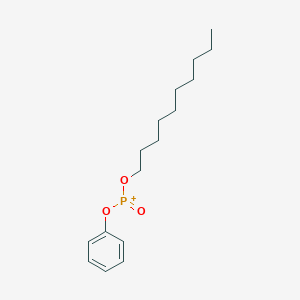 molecular formula C16H26O3P+ B100721 Phosphonic acid, decyl phenyl ester CAS No. 15780-96-8
