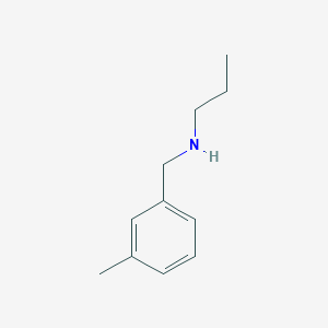 molecular formula C11H17N B100725 N-[(3-Methylphenyl)methyl]propan-1-amine CAS No. 16096-52-9