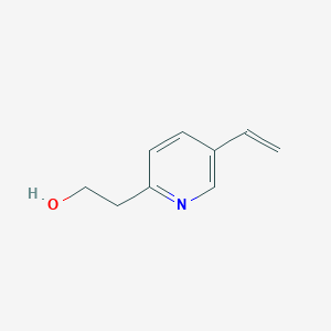molecular formula C9H11NO B100726 2-Pyridineethanol, 5-ethenyl- CAS No. 16222-94-9