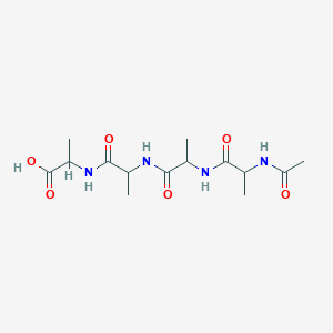 molecular formula C14H24N4O6 B100728 Acetylalanyl-alanyl-alanyl-alanine CAS No. 15483-58-6