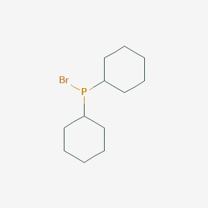molecular formula C12H22BrP B010074 Bromo(dicyclohexyl)phosphane CAS No. 100384-03-0