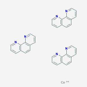 molecular formula C36H24CoN6+2 B100743 Triphenanthrolinecobalt(III) CAS No. 16788-34-4