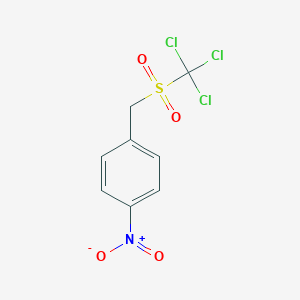 molecular formula C8H6Cl3NO4S B100753 4-Nitrobenzyl trichloromethyl sulfone CAS No. 15894-01-6