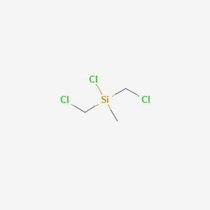 molecular formula C3H7Cl3Si B100756 Silane, chlorobis(chloromethyl)methyl- CAS No. 18171-56-7