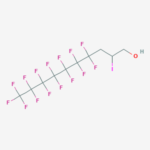 molecular formula C10H6F15IO B100763 2-Iodo-1H,1H,2H,3H,3H-perfluorodecan-1-ol CAS No. 16083-64-0