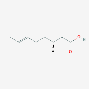 molecular formula C10H18O2 B100766 (R)-(+)-Citronellic acid CAS No. 18951-85-4