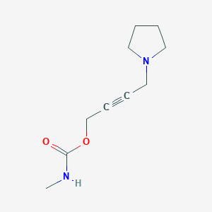 Carbamic acid, methyl-, 4-(1-pyrrolidinyl)-2-butynyl ester