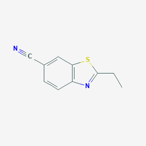 molecular formula C10H8N2S B100773 2-Ethyl-1,3-benzothiazole-6-carbonitrile CAS No. 17142-84-6