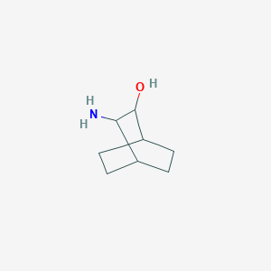 molecular formula C8H15NO B100777 cis-3-Aminobicyclo(2.2.2)octan-2-ol CAS No. 17997-65-8