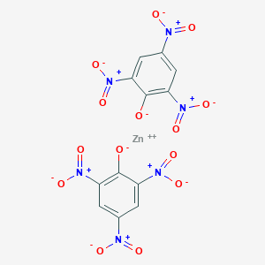 molecular formula C12H4N6O14Zn B100784 Zinc dipicrate CAS No. 16824-81-0