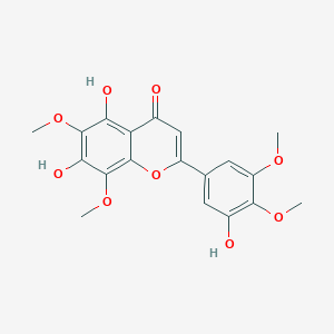 molecular formula C19H18O9 B100791 Scaposin CAS No. 18398-74-8