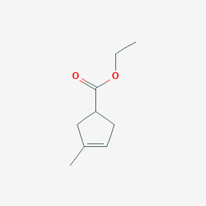 molecular formula C9H14O2 B100808 Ethyl 3-methylcyclopent-3-ene-1-carboxylate CAS No. 15215-84-6