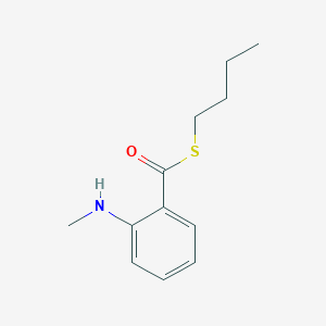 molecular formula C12H17NOS B100811 S-Butyl 2-(methylamino)benzenecarbothioate CAS No. 15236-35-8