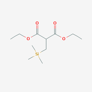 molecular formula C11H22O4Si B100812 DIETHYL(TRIMETHYLSILYLMETHYL)MALONATE CAS No. 17962-38-8
