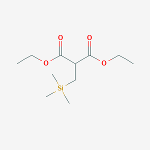 molecular formula C11H22O4Si B100812 丙二酸，[(三甲基甲硅烷基)甲基]-, 二乙酯 CAS No. 17962-38-8