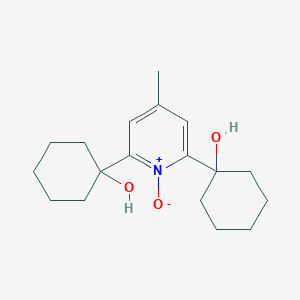 1-[6-(1-Hydroxycyclohexyl)-4-methyl-1-oxidopyridin-1-ium-2-yl]cyclohexan-1-ol
