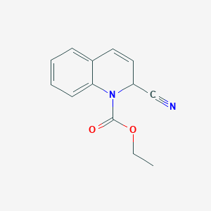 molecular formula C13H12N2O2 B100848 ethyl 2-cyano-2H-quinoline-1-carboxylate CAS No. 17954-23-3