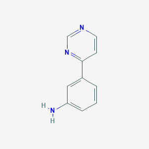 B100853 3-(Pyrimidin-4-yl)aniline CAS No. 16496-10-9