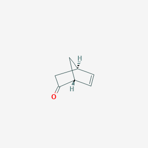 molecular formula C7H8O B100855 Bicyclo[2.2.1]hept-5-en-2-one, (1R,4R)- CAS No. 16346-63-7