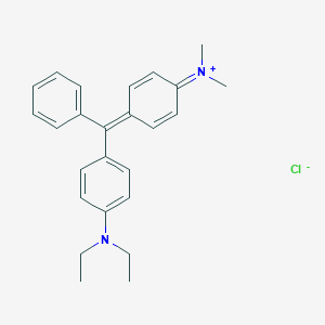 molecular formula C25H29ClN2 B100861 Diethyl[4-[[4-(dimethylamino)phenyl]phenylmethylene]-2,5-cyclohexadien-1-ylidene]ammonium chloride CAS No. 15475-92-0