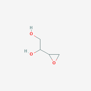 molecular formula C4H8O3 B100865 (1,2-Dihydroxyethyl)oxirane CAS No. 17177-50-3