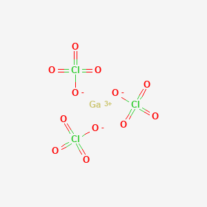 molecular formula Ga(ClO4)3<br>Cl3GaO12 B100870 Gallium triperchlorate CAS No. 17835-81-3