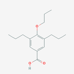 molecular formula C16H24O3 B010088 4-Propoxy-3,5-dipropylbenzoic acid CAS No. 100482-30-2