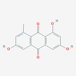 molecular formula C15H10O5 B100883 1,3,6-Trihydroxy-8-methylanthraquinone CAS No. 18499-83-7