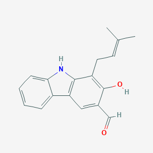 molecular formula C18H17NO2 B100896 Heptaphylline CAS No. 17750-35-5
