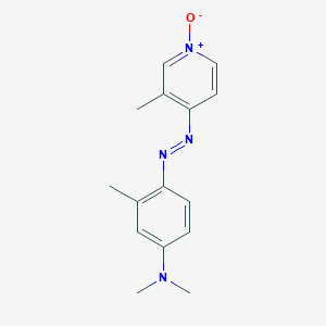 molecular formula C15H18N4O B100903 4-[[4-(Dimethylamino)-o-tolyl]azo]-3-methylpyridine 1-oxide CAS No. 19471-28-4