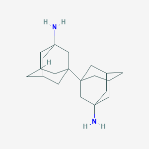 molecular formula C20H32N2 B100906 3-(3-Amino-1-adamantyl)adamantan-1-amine CAS No. 18220-68-3