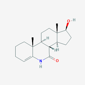 molecular formula C18H27NO2 B100920 6-Azaandrost-4-en-7-one, 17beta-hydroxy- CAS No. 16373-59-4