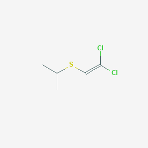 molecular formula C5H8Cl2S B100921 Propane, 2-(2,2-dichloroethenyl)thio)- CAS No. 19284-67-4