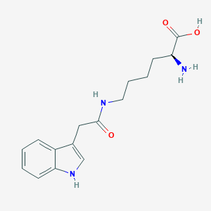 molecular formula C16H21N3O3 B100925 N6-[(Indole-3-yl)acetyl]-L-lysine CAS No. 17929-68-9