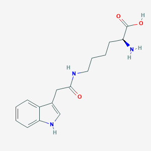 molecular formula C16H21N3O3 B100925 N(6)-[(indol-3-yl)acetyl]-L-lysine CAS No. 17929-68-9
