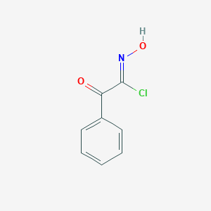molecular formula C8H6ClNO2 B100929 (1Z)-N-Hydroxy-2-oxo-2-phenylethanimidoyl chloride CAS No. 17019-28-2