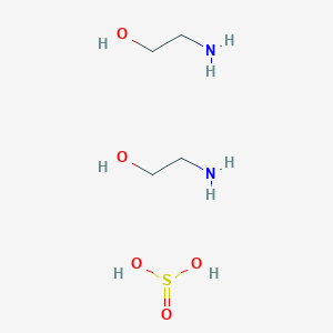 molecular formula C4H16N2O5S B100932 Bis((2-hydroxyethyl)ammonium) sulphite CAS No. 15535-29-2