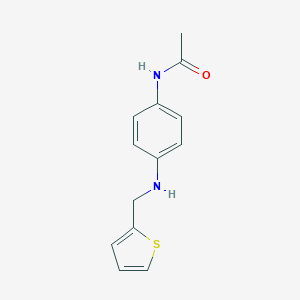 molecular formula C13H14N2OS B100934 N-[4-(thiophen-2-ylmethylamino)phenyl]acetamide CAS No. 18210-26-9