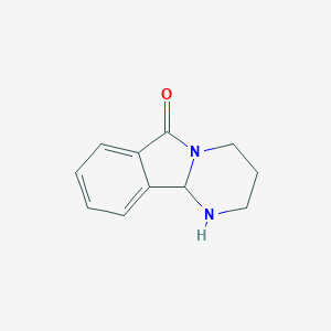molecular formula C11H12N2O B100940 1,3,4,10b-Tetrahydropyrimido[2,1-a]isoindol-6(2H)-one CAS No. 18440-63-6