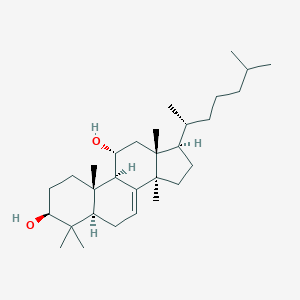 molecular formula C30H52O2 B100942 Lanost-7-ene-3beta,11alpha-diol CAS No. 19468-26-9