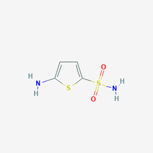 molecular formula C4H6N2O2S2 B100956 5-Aminothiophene-2-sulfonamide CAS No. 17510-79-1