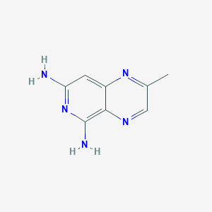 molecular formula C8H9N5 B100958 2-Methylpyrido[3,4-b]pyrazine-5,7-diamine CAS No. 16335-90-3